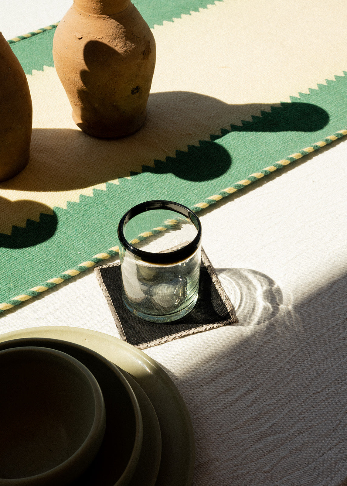 100% linen coasters (different colors)
