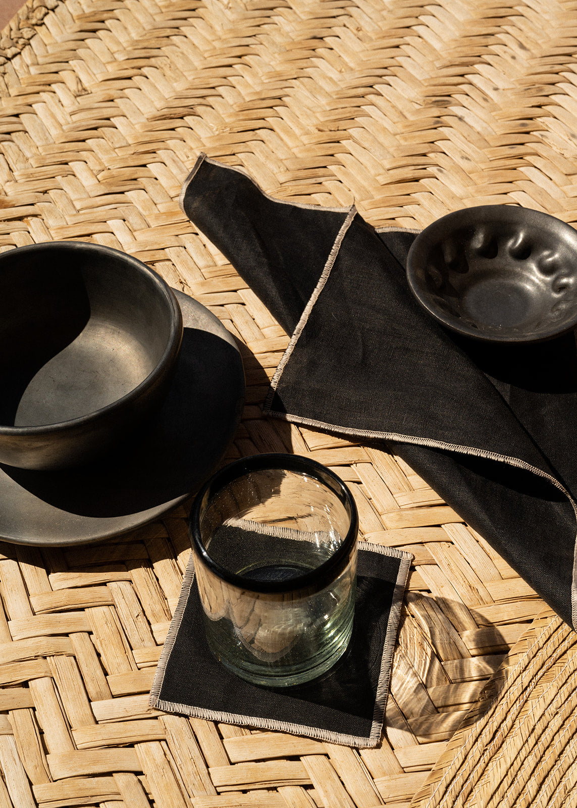 100% linen coasters (different colors)